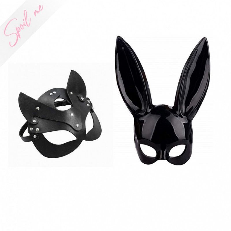 Cat and bunny masks