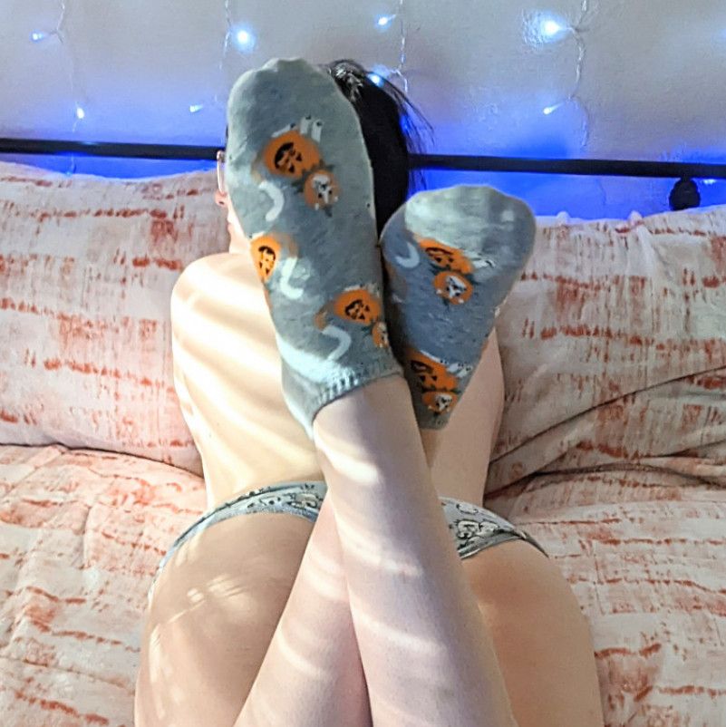 Used Halloween Socks