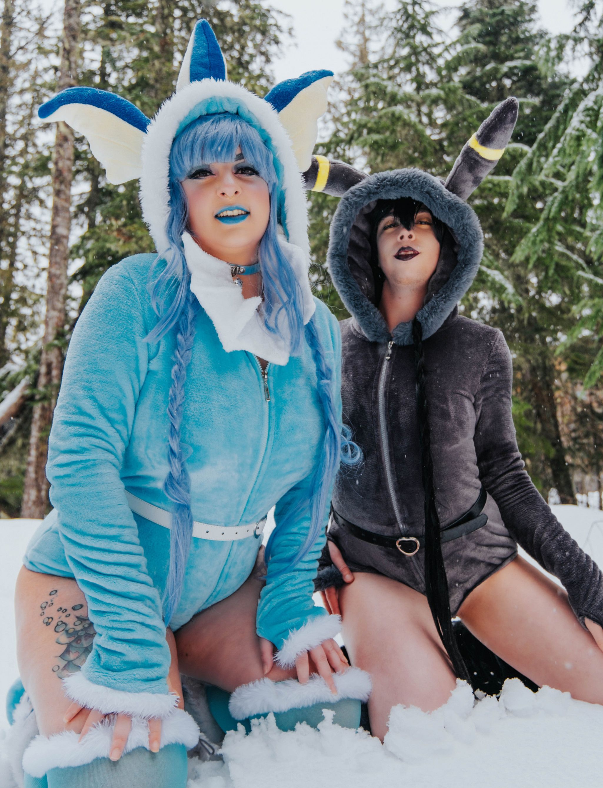 Eeveelution HD duo W Spaceghostcosplay