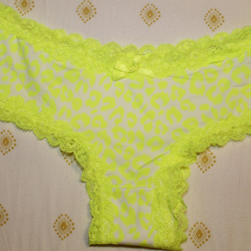 Neon Yellow Cheetah Panties