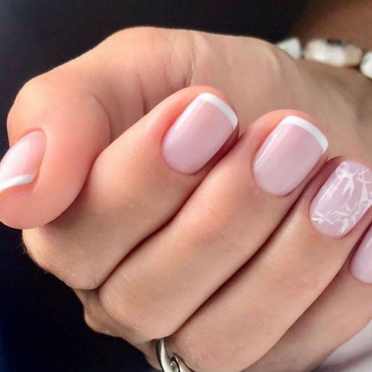 new french manicure or pedicure