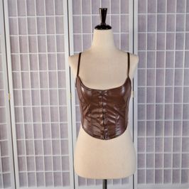 Brown Bustier Corset Top