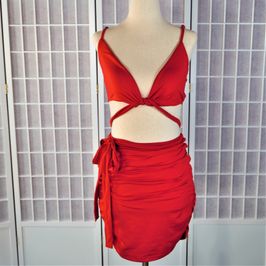 Red Club Dress  2 Piece