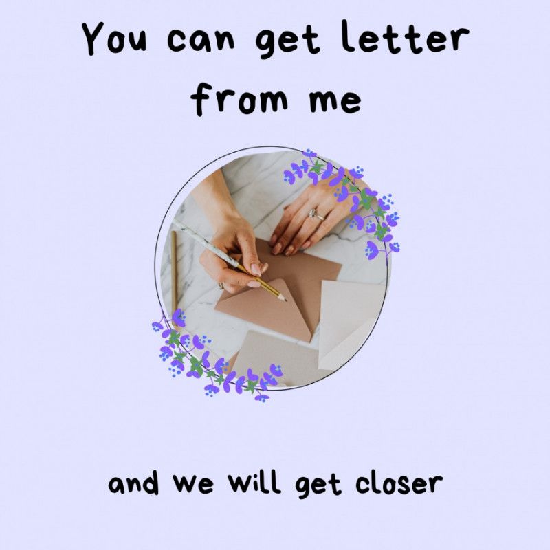 Letter from me