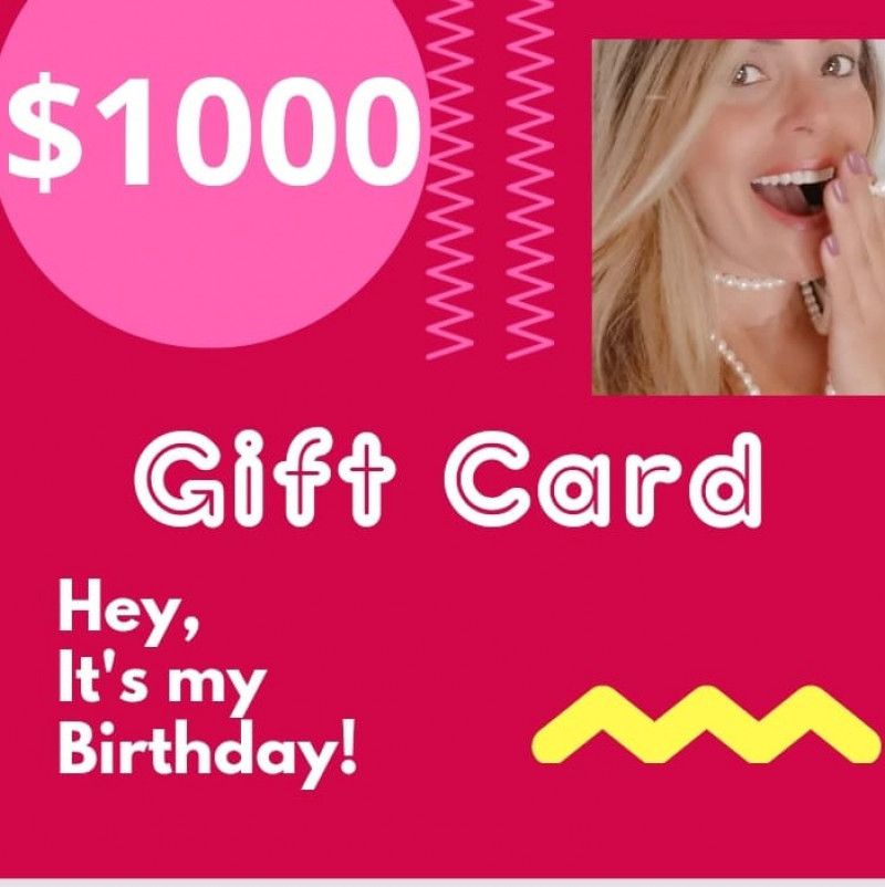 Birthday gift cards 1000