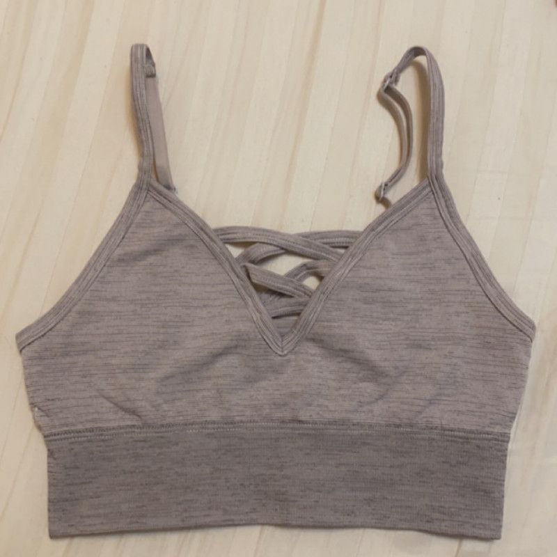 Grey Slip On Bra