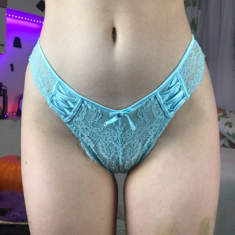 Bright blue panty