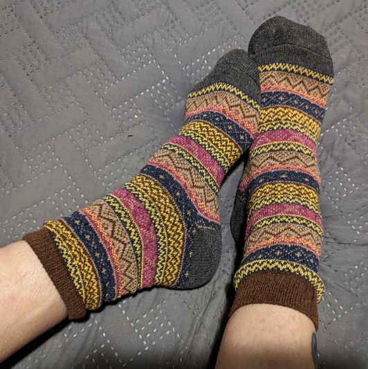 My funky gray sock