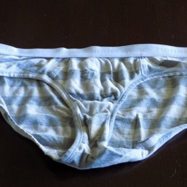 Very worn panties with a special stain!