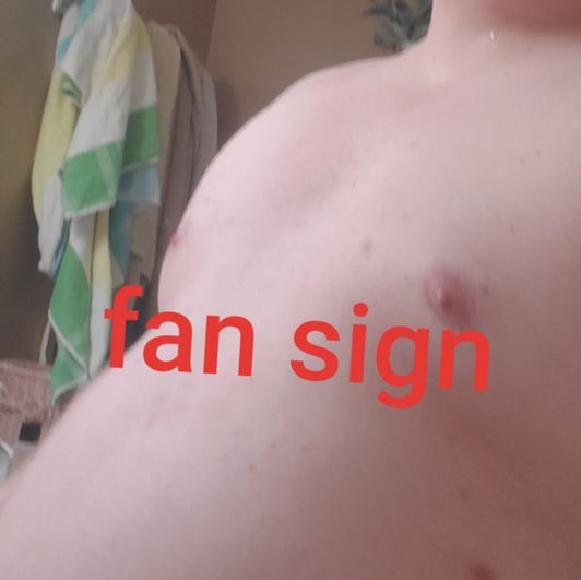 Fan sign