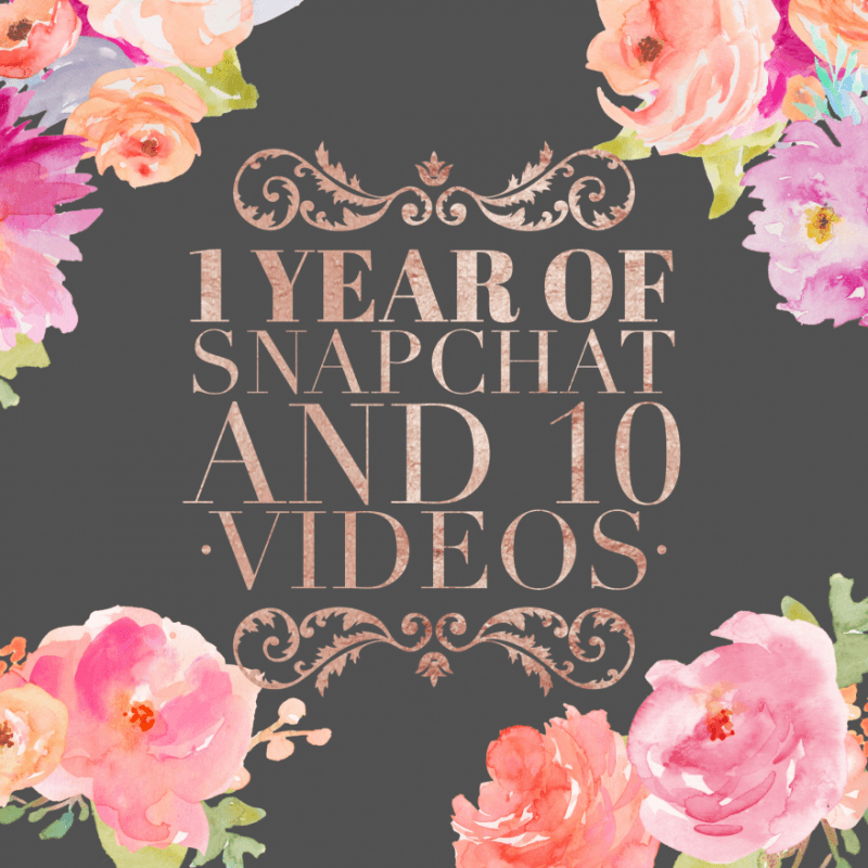 One Year Snap And Ten Videos!