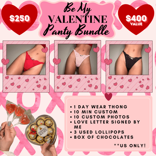 Be My Valentine Panty Bundle LIGHT PINK