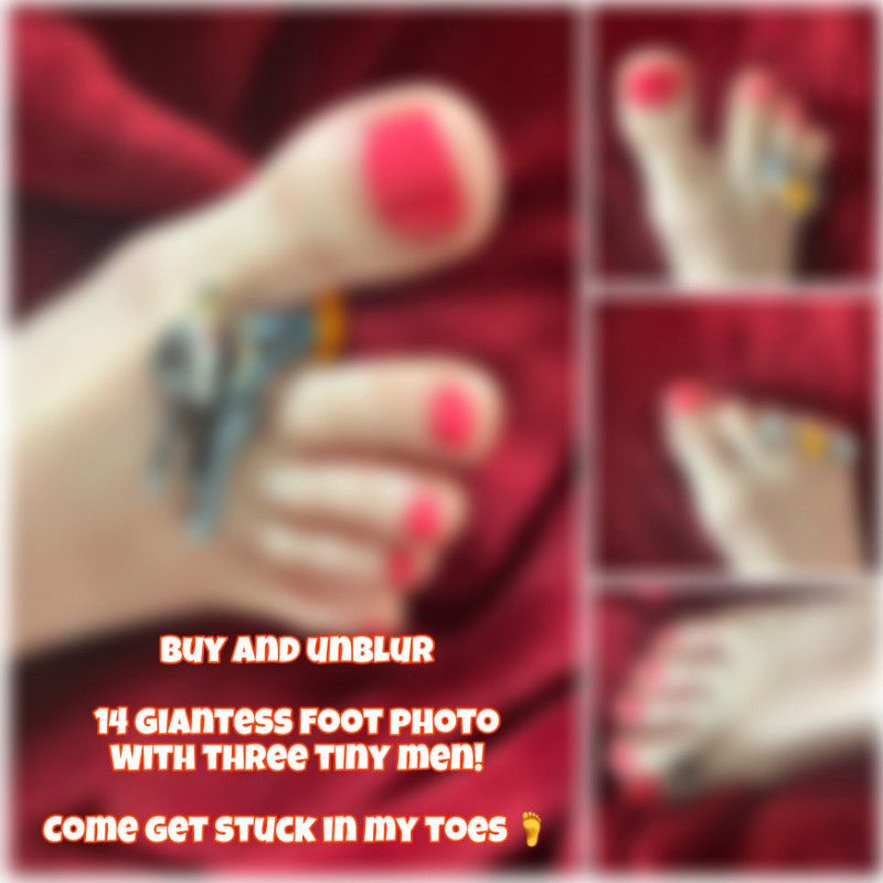 Giantess Foot Photoset With Tinies