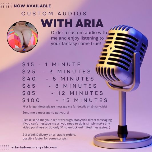 Custom Audio Pricing