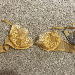 Yellow victoria secret bra