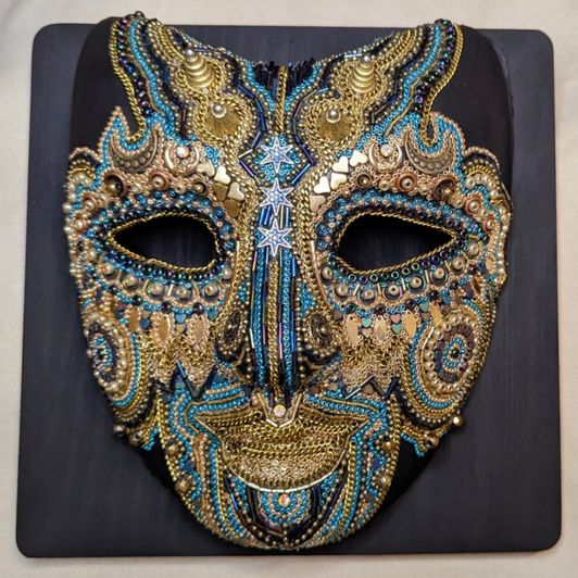 Golden Siren Ornate Handcrafted Mask