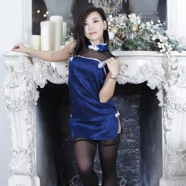 BLUE ASIAN DRESS PHOTOSET