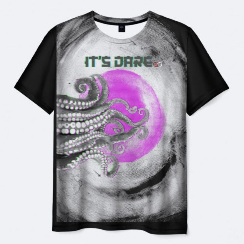 T Shirt 3D Its Dare BLACK