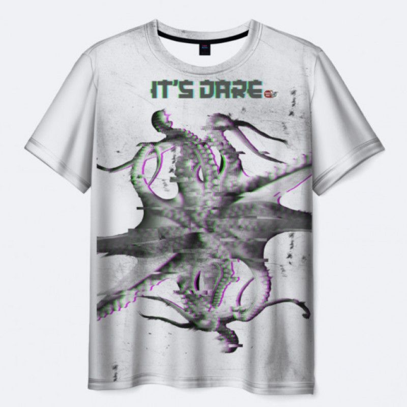 T Shirt 3D Its Dare WHITE