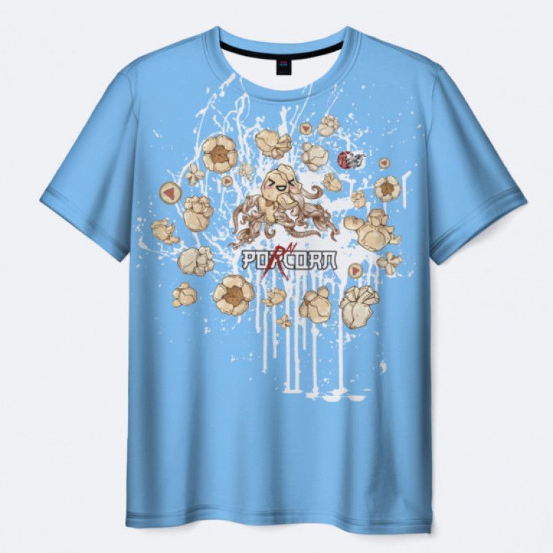 T Shirt 3D PornCorn2 SKY BLUE