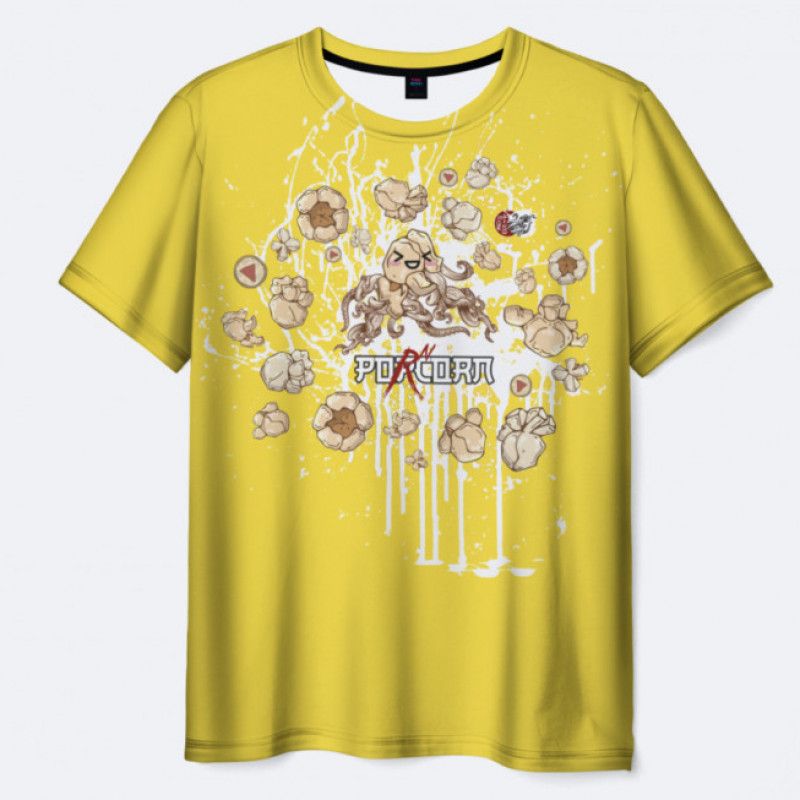 T Shirt 3D PornCorn2 YELLOW