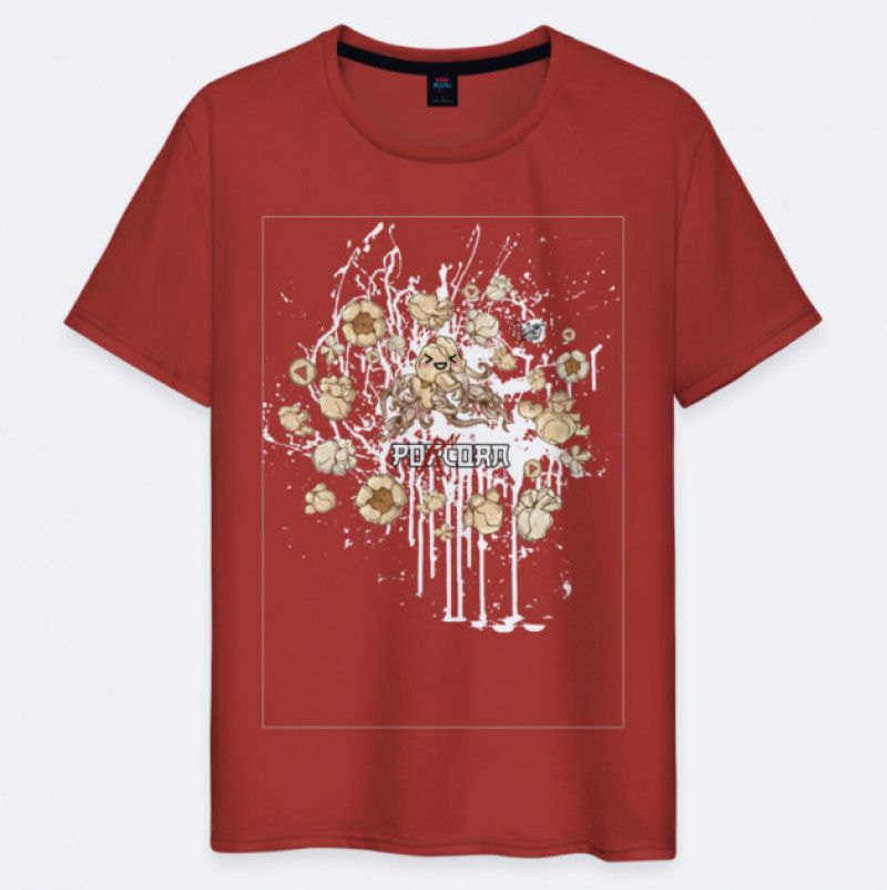 T Shirt COTTON PornCorn2 RED