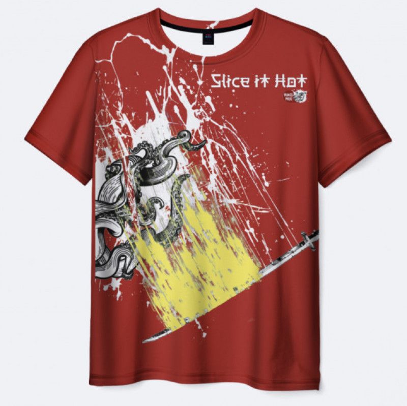 T Shirt 3D Slice RED