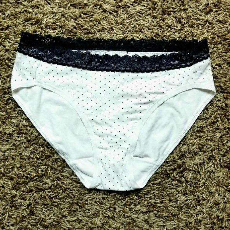 White Polkadot Panties