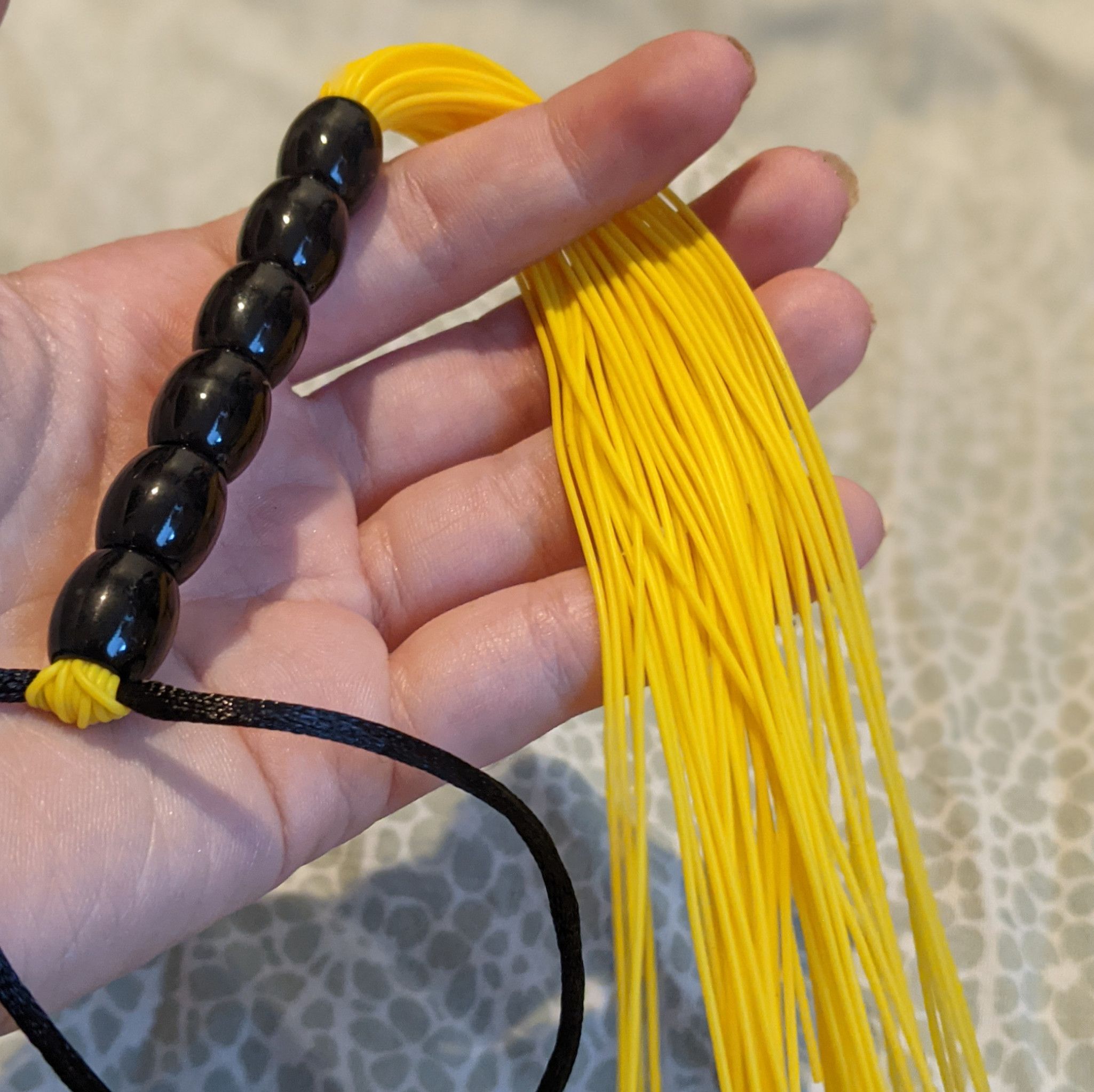 Yellow Mini Silicone Flogger