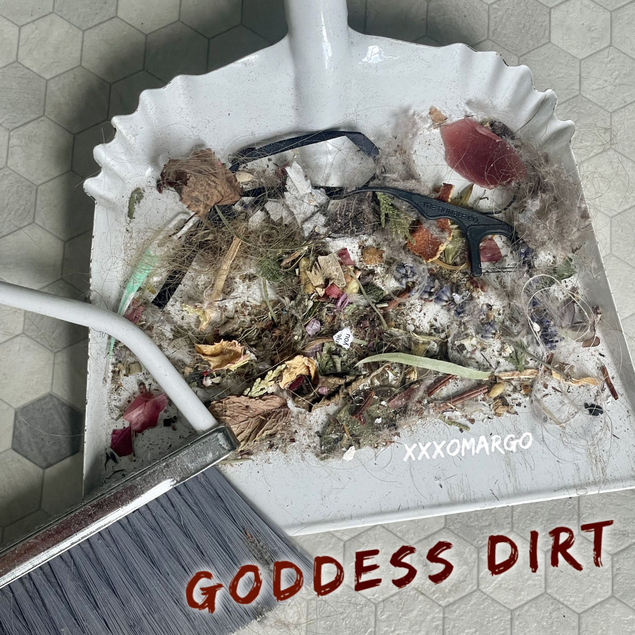 Dirt Swept Off Goddess Margos Floor