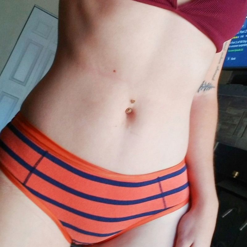 Orange and blue Arie panties