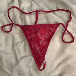 XXL Pink lace micro thong