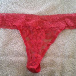 Red Lace Thong