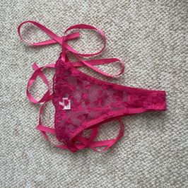 Tie up pink panty