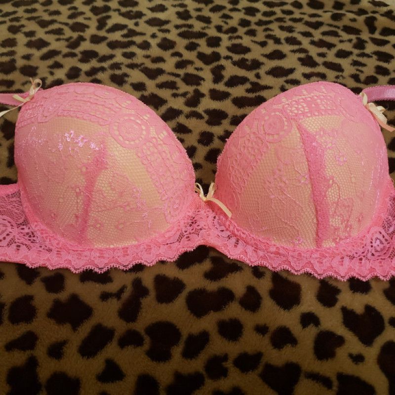 Pink Girly Bra Lace