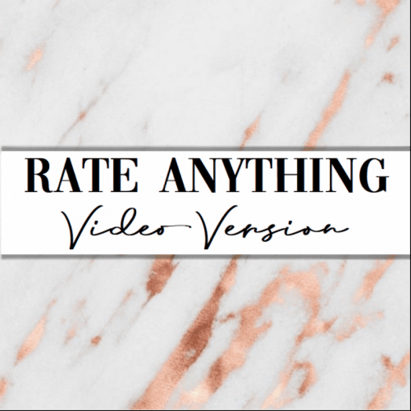 Rate Anything! Video Version