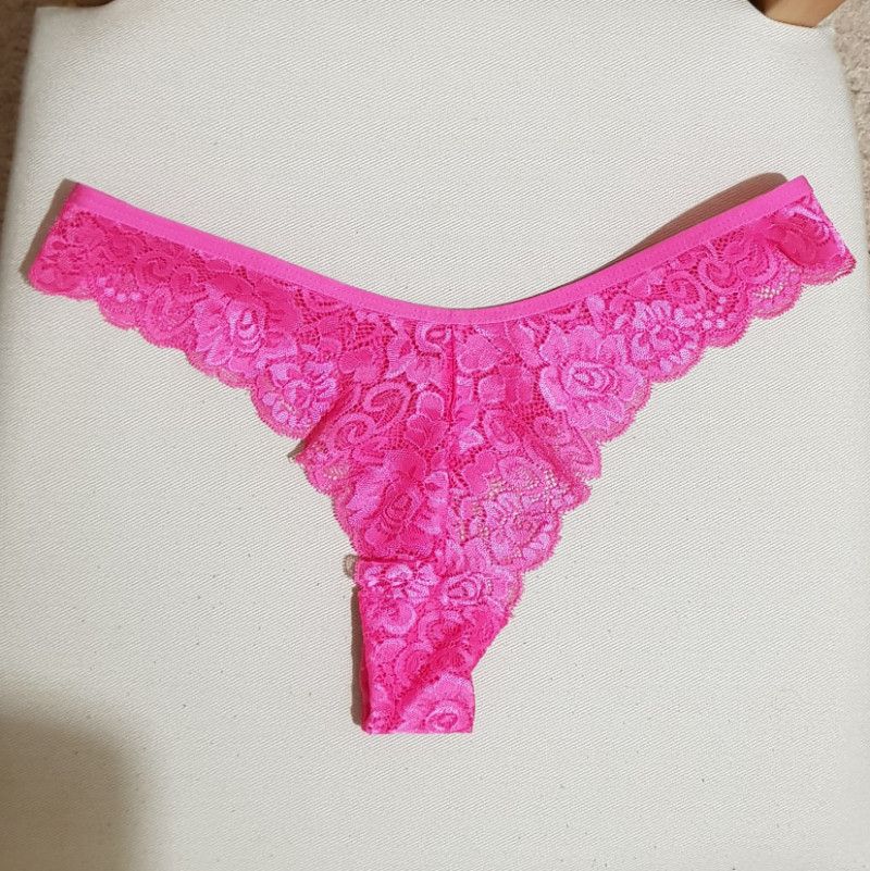 Hot Pink Lacey Panties