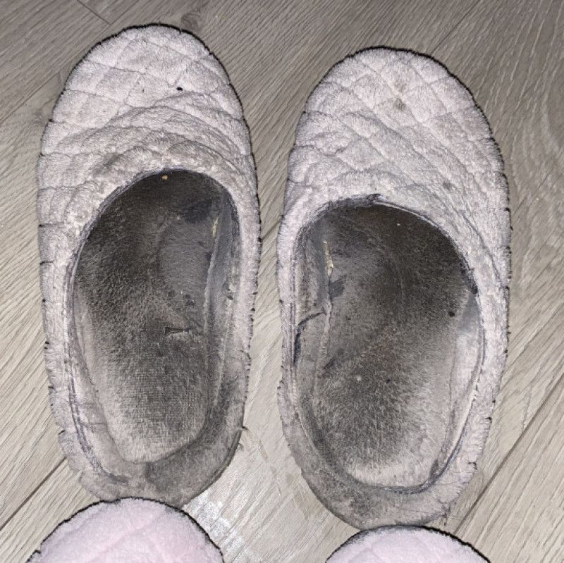 My FAVE slippers worn daily for 34 month