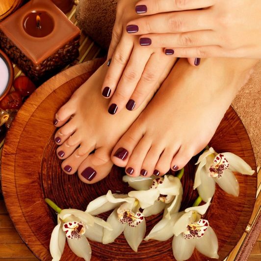 Gift me with a mani and pedi