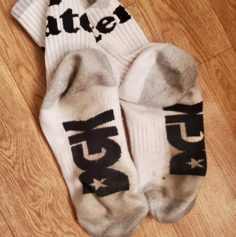 MY GIRLFRIENDS SWEATY DIRTY WORK SOCKS