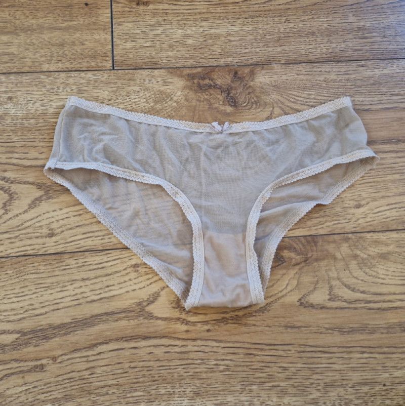 Sheer nude colour panties