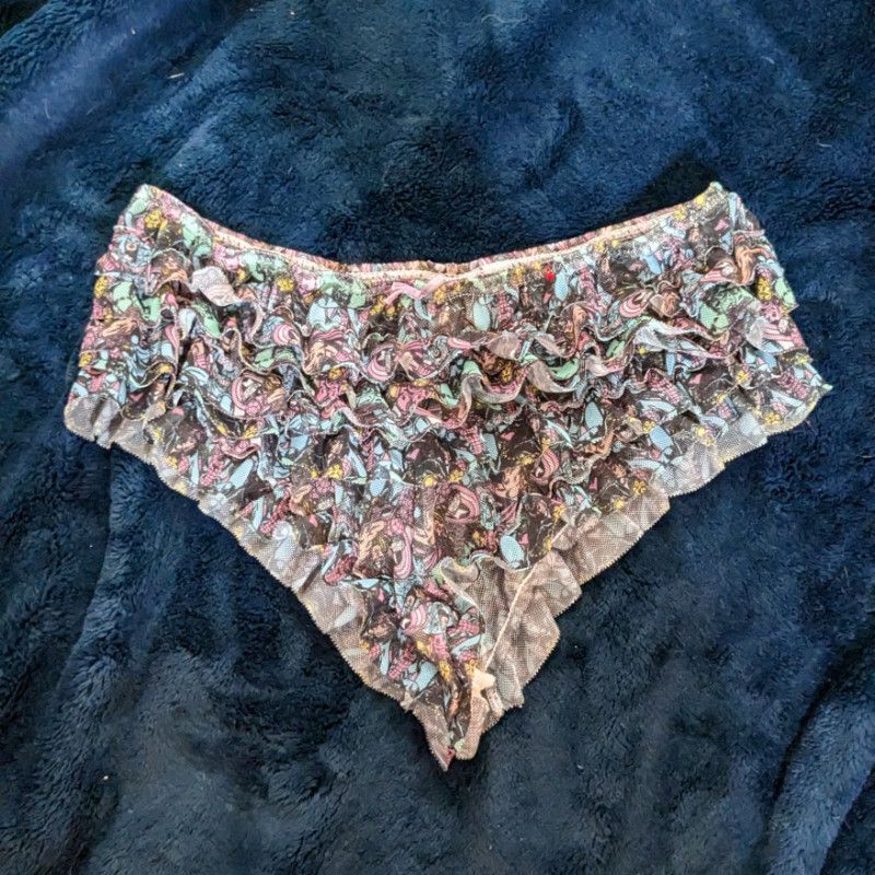 Used Ruffled Marvel Character Mesh Boyshort Panties