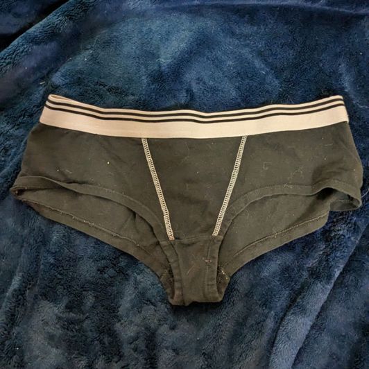 Used Black and White Pink Floyd Bikini Cotton Panties