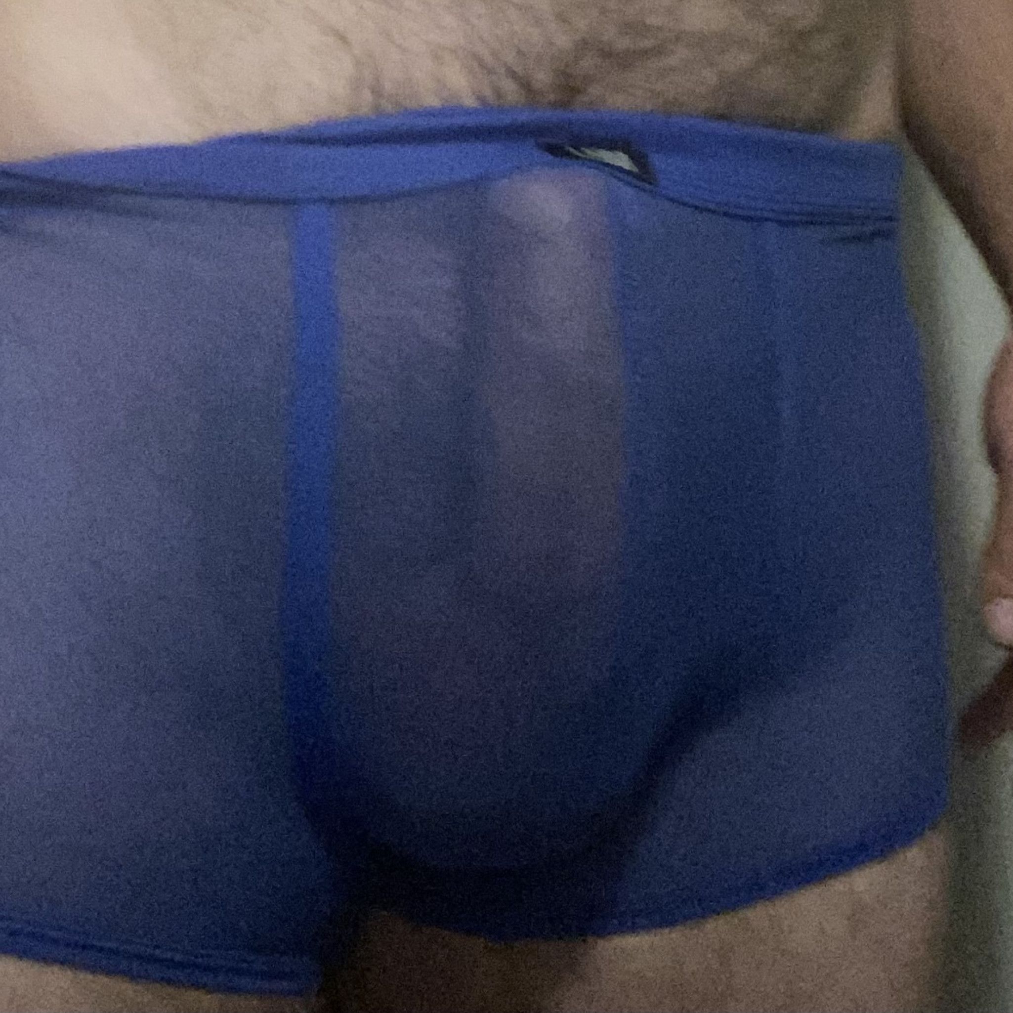 Vote: option 1 jerk off through mesh boxers with cumshot