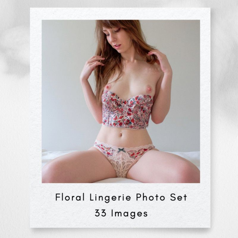 Floral Lingerie Photo Set