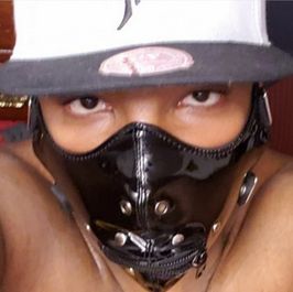 Used Faux Leather BDSM Zipper Mouth Muzzle