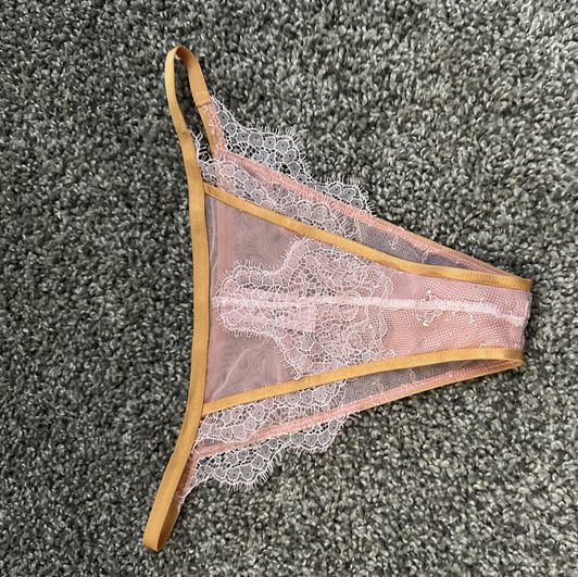 Peach Lace Victoria Secret Thong