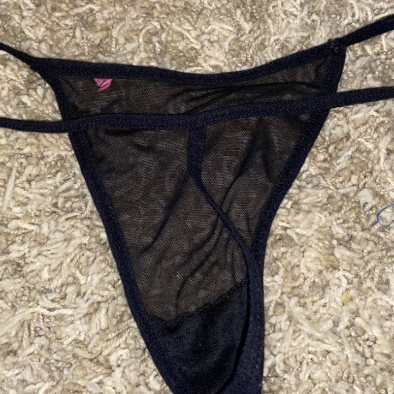 Black Mesh g string