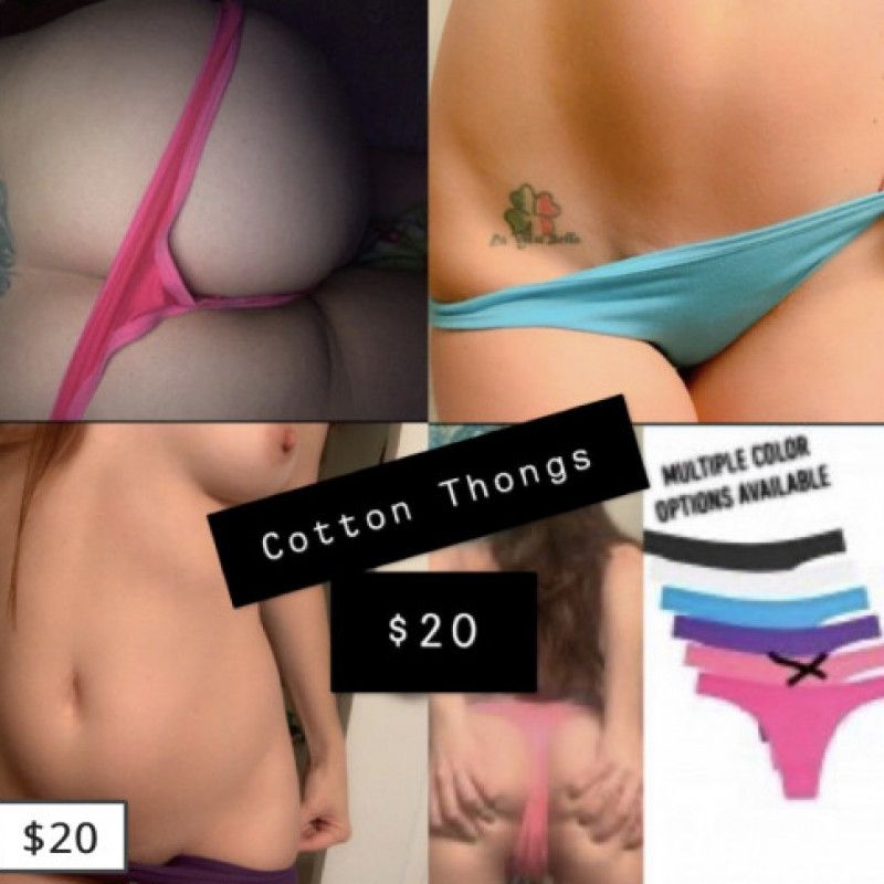 Crusty Cotton Thongs