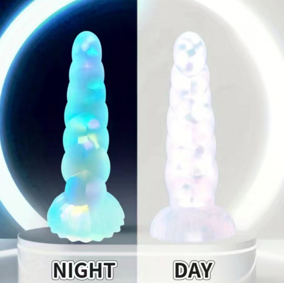 Gift me fluorescent spiral dildo